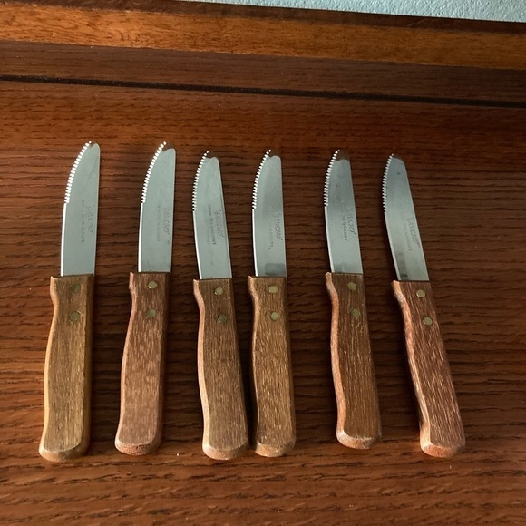 Vintage Gaucho Stainless by Adcraft Steak Knives 6 - Picture 1 of 6